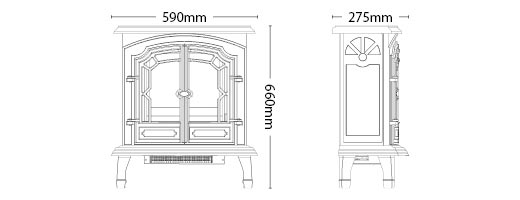 Broseley Lincoln Electric Stove Sizes