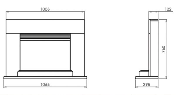 Suncrest Lindale Fireplace Dimensions