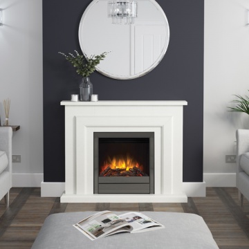 Elgin & Hall Farnham Marble Electric Fireplace Suite