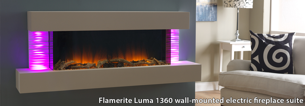 Flamerite Luma 1360 Wall Mounted Suite