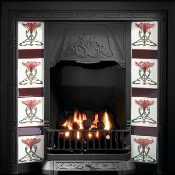 Gallery Toulouse Cast Iron Tiled Fireplace Insert