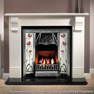 Gallery Toulouse Cast Iron Tiled Fireplace Insert