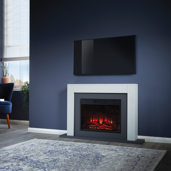 Suncrest Marlow Electric Fireplace Suite