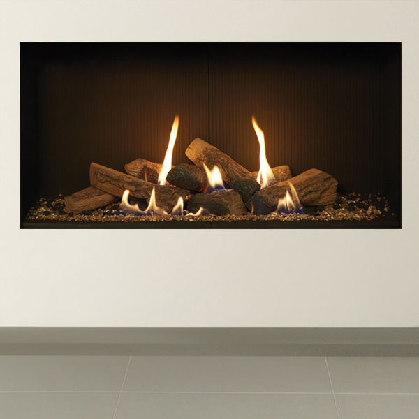 Gazco Riva2 1050 Edge Balanced Flue Gas Fire Flames.co.uk