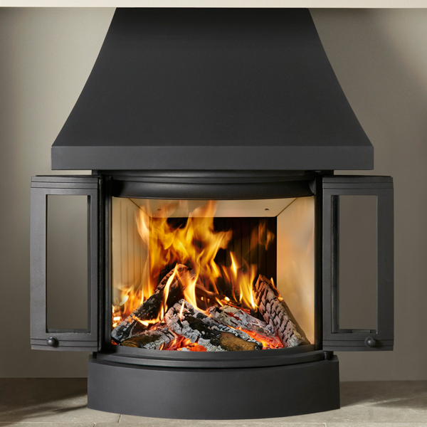 Nordpeis NI25 Woodburning Fireplace Stove Flames.co.uk