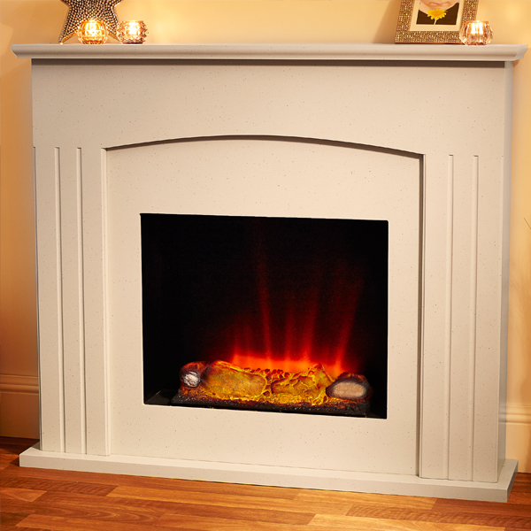 Suncrest Sockburn Electric Fireplace Suite Flames.co.uk