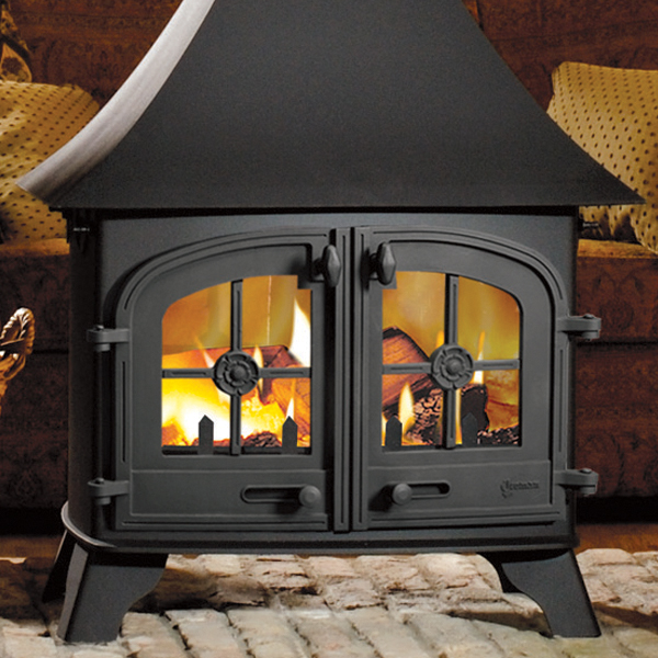 Yeoman County Double Sided Wood Burning Stove Flames.co.uk