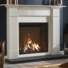 Gazco Reflex Fitted In Fireplace Surround