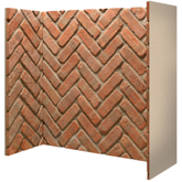 Herringbone Brick Fireplace Chamber