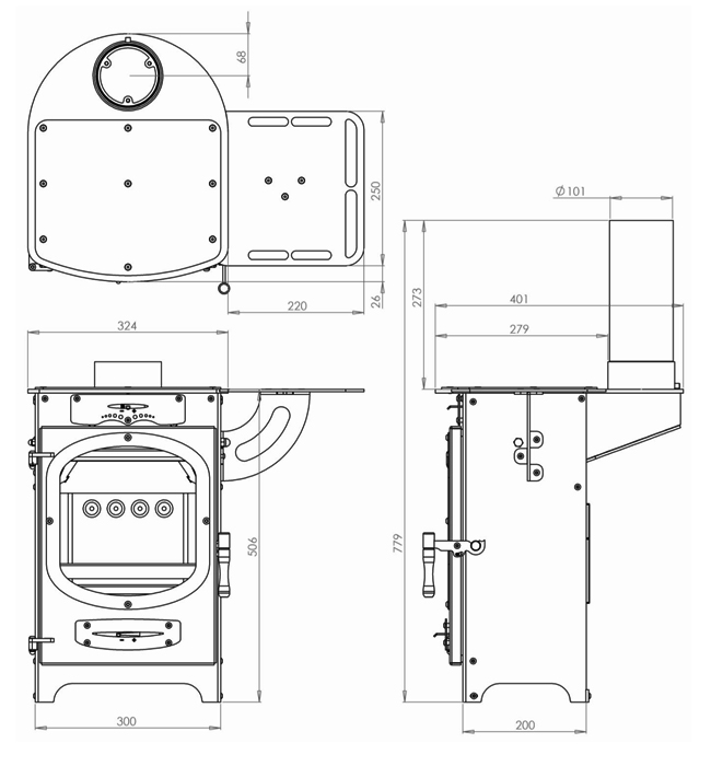 Go Eco Adventurer 5 Stove Dimensions