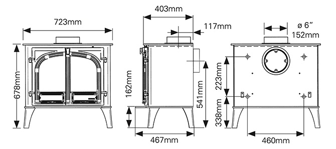 Stovax Stockton 11 Eco Wood Burning Stove | Flames.co.uk