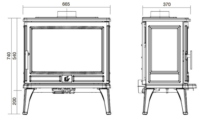 ACR Larchdale Stove Sizes