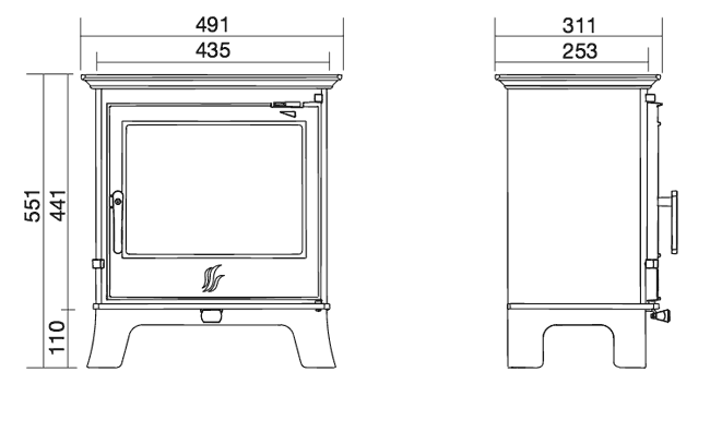 ACR Malvern Classic Stove Sizes