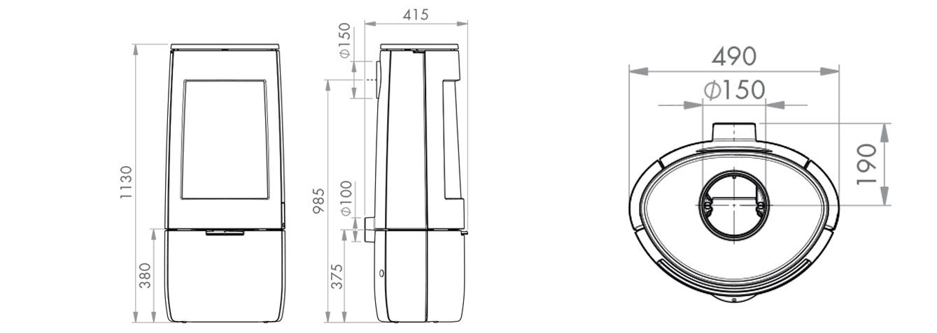 Dovre Bold 400 Stove Sizes