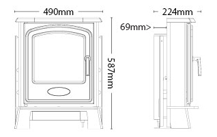 Elgin & Hall Ora Electric Stove Sizes