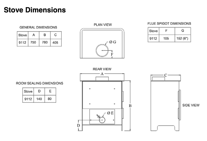 Burley Wakerley 9112 Dimensions