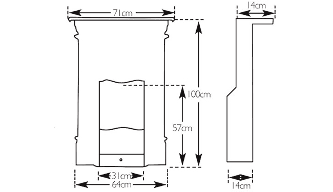 Carron Crocus Cast Iron Fireplace Dimensions