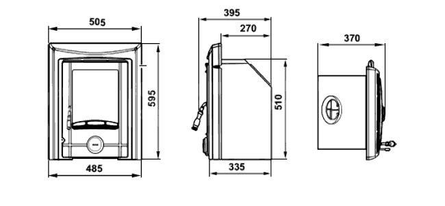 Cast Tec Cougar Inset Stove Dimensions