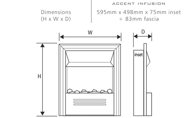 Celsi Accent Infusion Dimensions