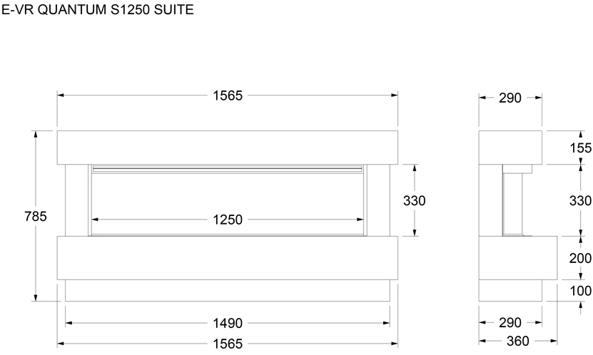 Celsi Quantum S-1250 Suite Sizes