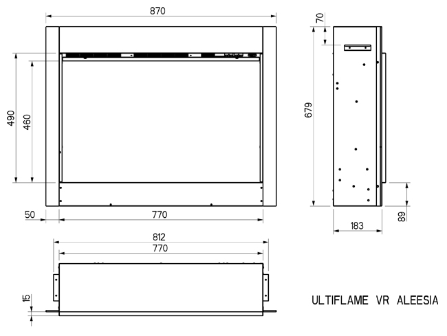 Celsi Ultiflame Aleesia Dimensions