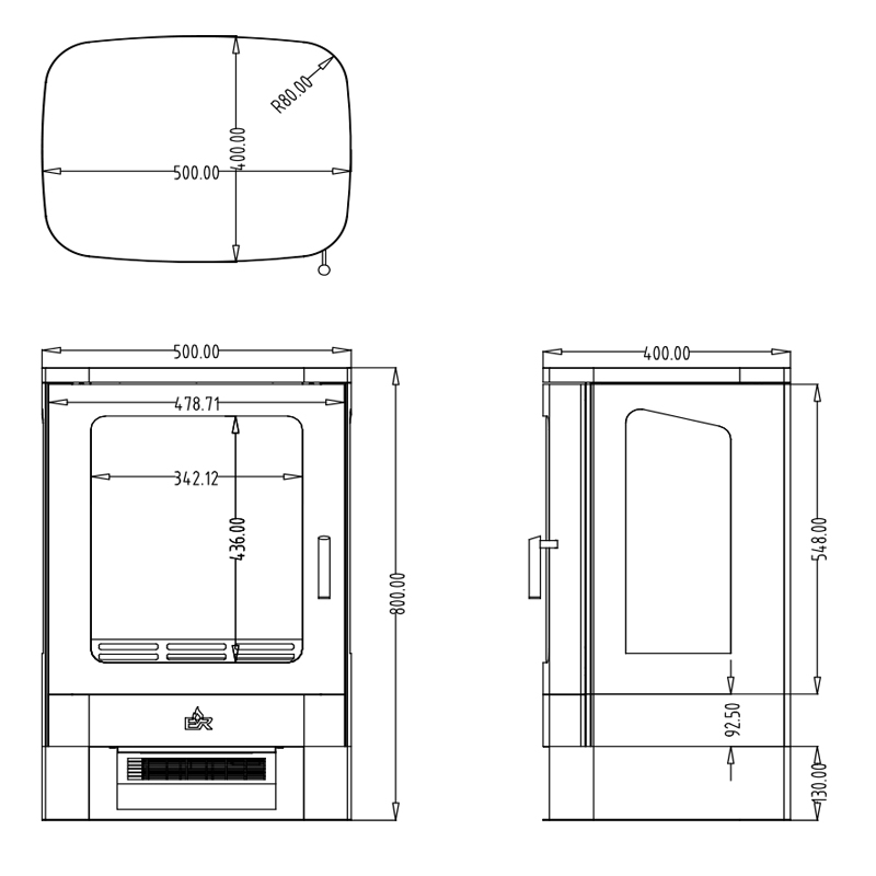 Celsi Electristove Spectre Electric Stove Sizes