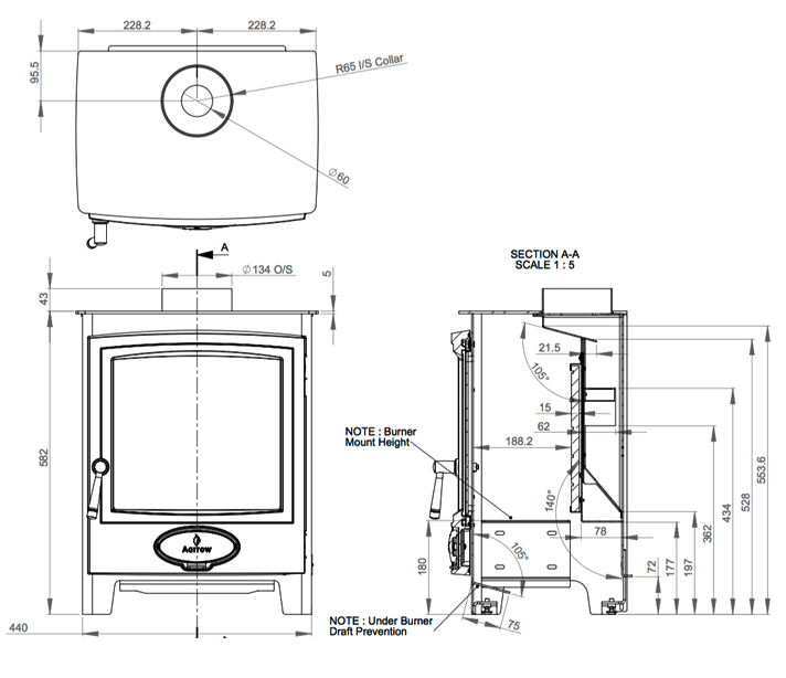 Crystal Connelly Gas Stove Dimensions