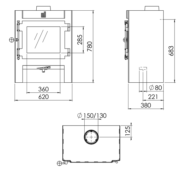 Dik Geurts Jannik Large Stove Dimensions