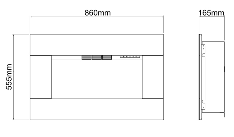 Dimplex Diamantique Dimensions