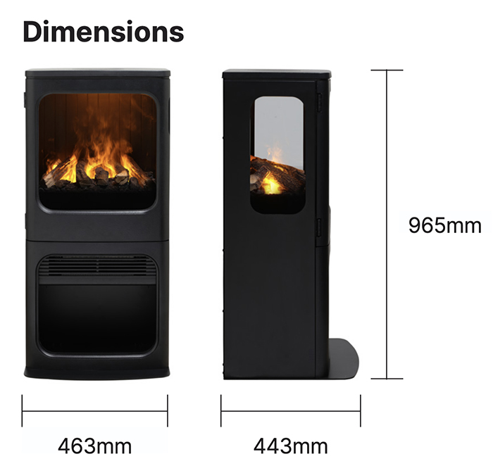Dimplex Mapleton 100 Optimyst Electric Stove | Flames.co.uk