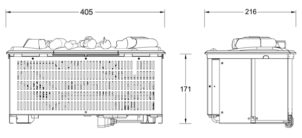 Dimplex Optimyst Cassette 400 Dimensions