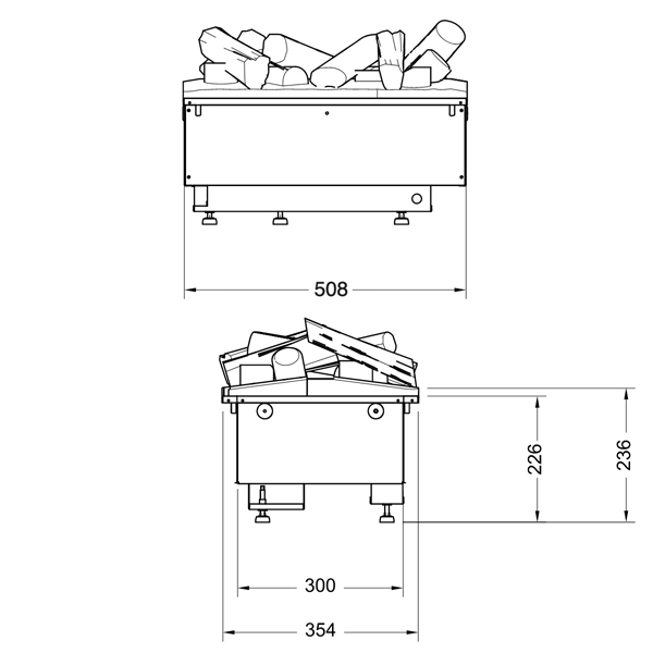 Dimplex Cassette 500 Optimyst Dimensions