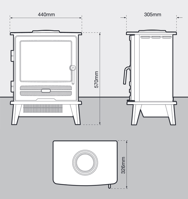 Dimplex Willowbrook Stove Sizes