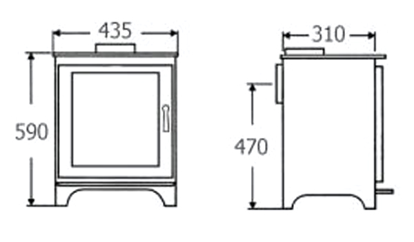 Dunsley Avance 400 Stove Dimensions