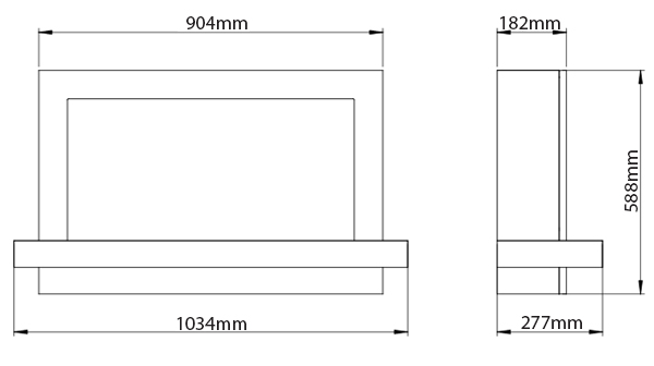 Elgin & Hall Pryzm Huxton 41" Dimensions