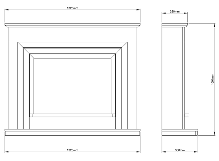 Elgin & Hall Velino Suite Dimensions