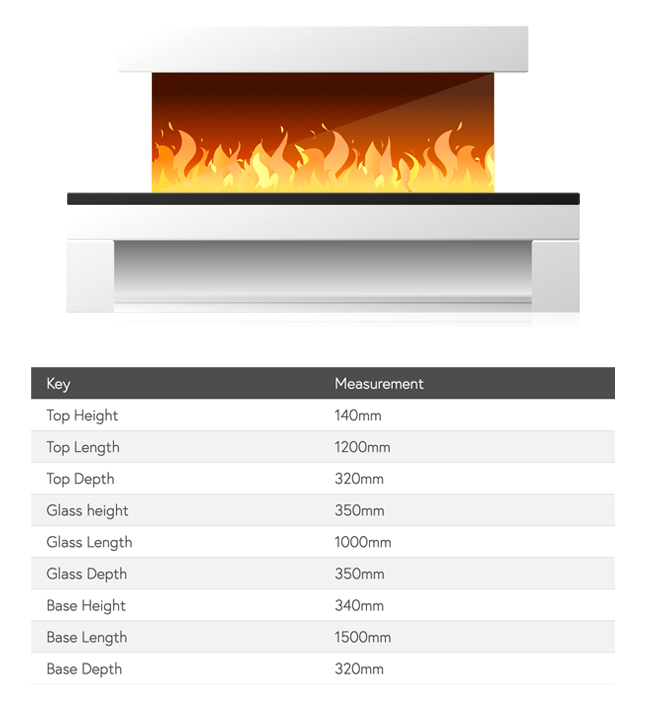 Flamerite Lola 1000 Dimensions