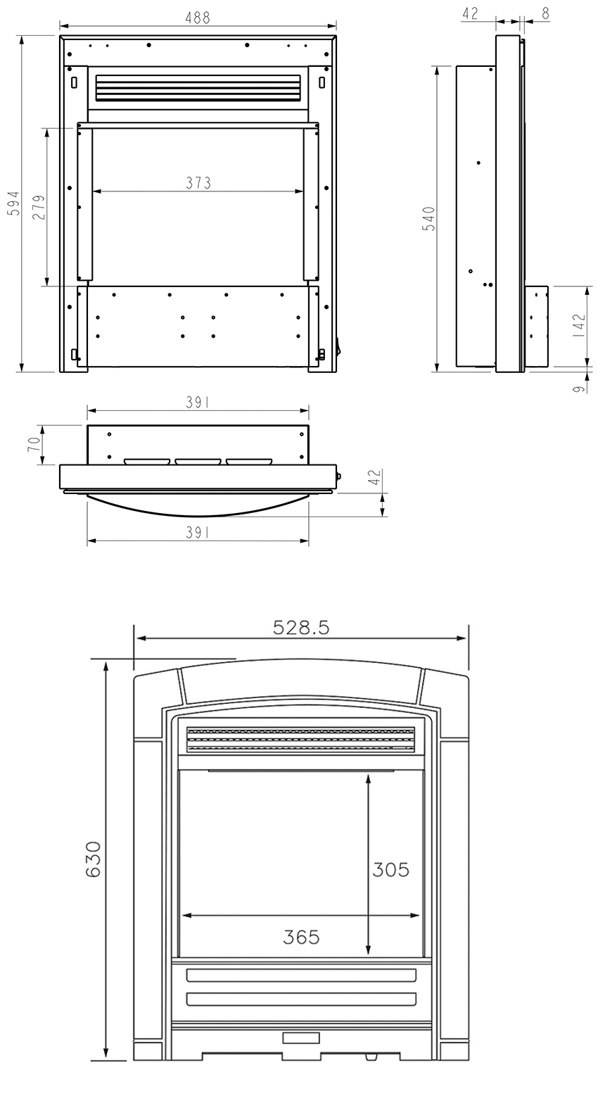 Flavel Proflame SL Decadence Electric Fire | Flames.co.uk