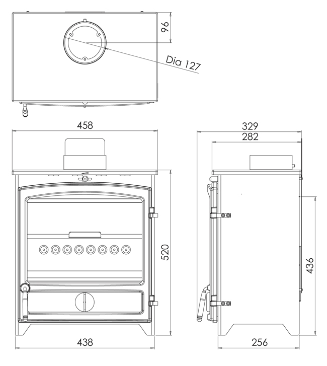 Go Eco Wide Stove Sizes