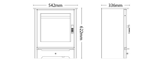 Broseley Endure Gas Stove Sizes