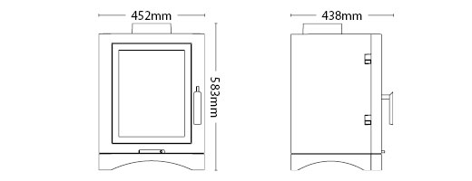 Broseley Evolution 5 Gas Stove Sizes