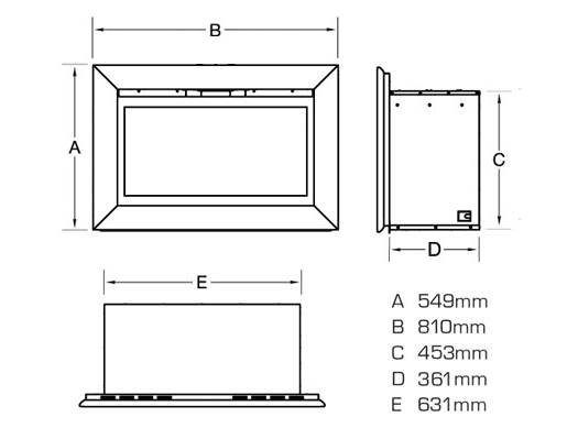 Flavel Jazz Gas Fire Sizes