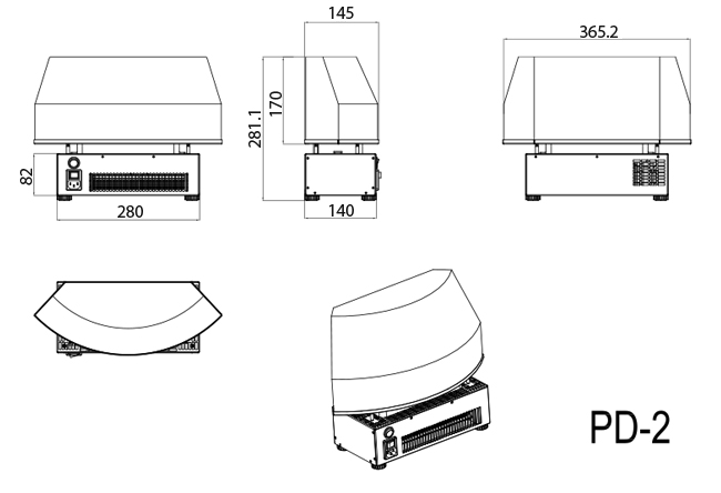 Gallery PD2 Electric Fire Dimensions