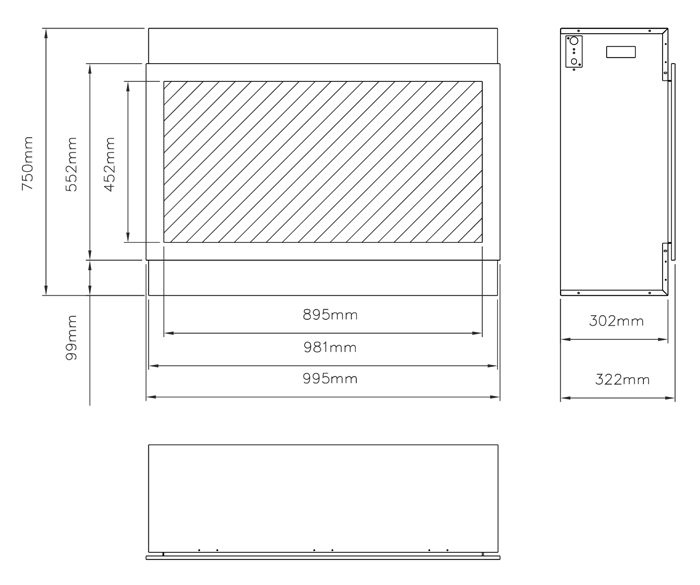 AGA Rayburn Stratus 100 Extra Tall Sizes