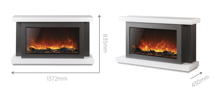 AGA Rayburn Stratus 100 Extra Tall Fireplace Suite Sizes