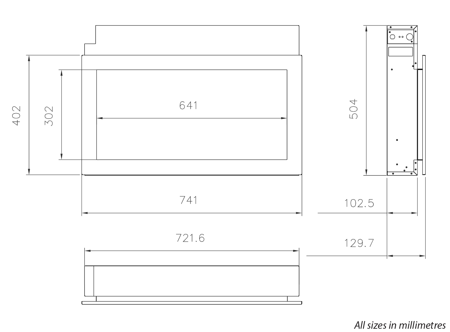 AGA Rayburn Stratus 75 Extra Slim SIzes