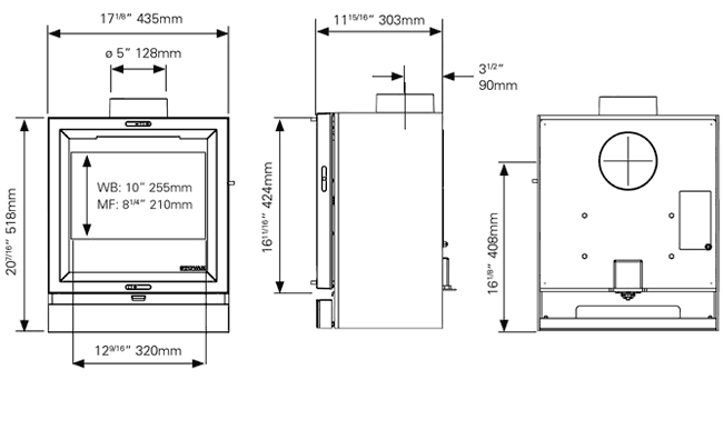Stovax View 5 Wood Burning Multifuel Stove Flames Co Uk