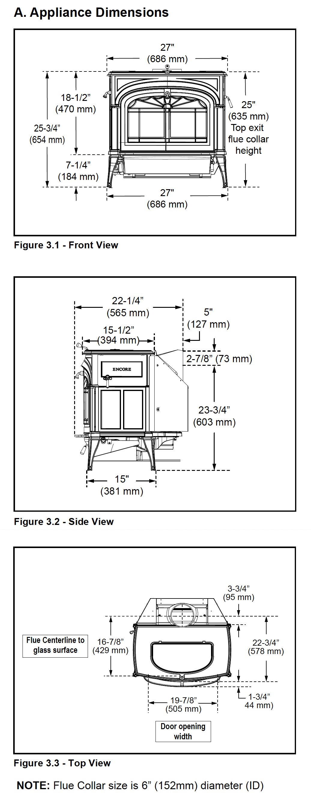 Vermont Castings Encore Stove Sizes