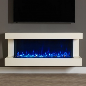 ACR Brindley Wall Hanging Fireplace Suite with PR-1200e Electric Fire
