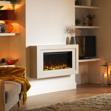 ACR Edgbaston Wall Hanging Fireplace Suite with PR-900e Electric Fire